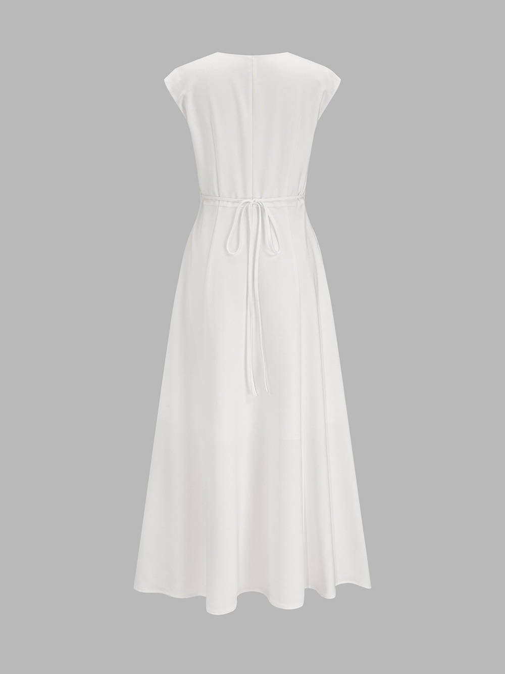 Commense V Neck Cap Sleeve Midi Dress - Picture 3 of 11